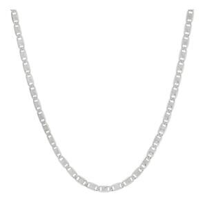 Sterling Silver Valentina Chain Necklace 20” SLEEK Fashion Everyday Wear NEW